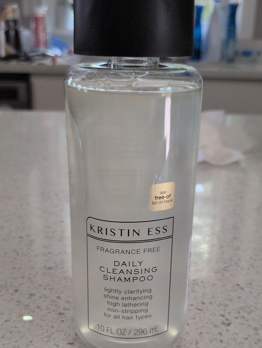 KRISTEN ESS Fragrance Free Daily Cleansing Shampoo — Clear